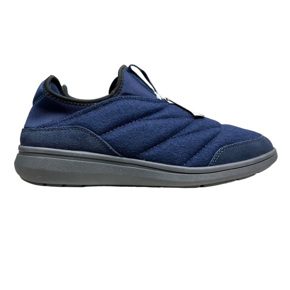 Florsheim Mens Slippers Java Wool Oil Water Resisting Collapsible Heel Navy 9M